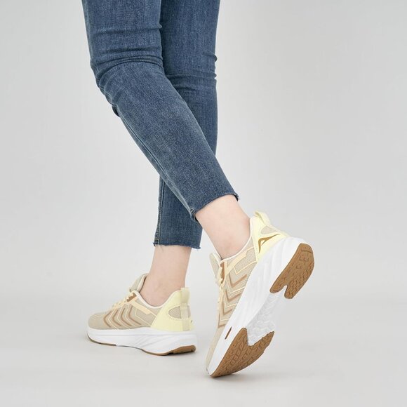 Women's Beige Breathable Tennis Shoes Non-Slip Sneakers for Walking & Workout - Picture 7 of 7